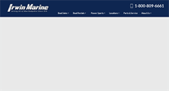 Desktop Screenshot of irwinmarine.com
