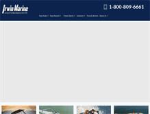 Tablet Screenshot of irwinmarine.com